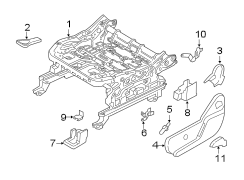 Image of Seat Back Recliner Adjustment Handle image for your 2015 Lincoln MKZ   