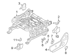 Image of Seat Track Adjust Mechanism image for your 2011 Ford Expedition   