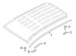 Image of Roof Molding Bracket (Front) image for your 1985 Ford Bronco   