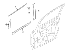 Image of Door Belt Molding image for your 2010 Ford F-150   