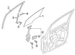 Image of Window Channel (Front, Upper) image for your 1992 Ford Bronco   