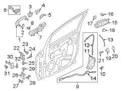 Image of Lock. Latch. Actuator. Double Locking System. image for your Ford Edge  