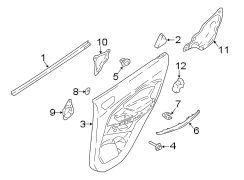 Image of Door Water Deflector image for your 1988 Ford Bronco   