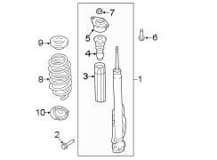 Image of Coil Spring Insulator (Rear, Upper) image for your 2018 Lincoln MKZ Select Sedan  