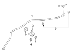 Image of Suspension Stabilizer Bar Bushing image for your 2013 Lincoln MKZ   