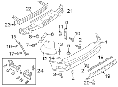 Image of Bumper Cover Cap image for your 2016 Lincoln MKZ Black Label Sedan  