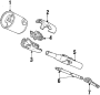 STEERING COLUMN. HOUSING & COMPONENTS. SHAFT & INTERNAL COMPONENTS. SHROUD. SWITCHES & LEVERS.