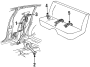 RESTRAINT SYSTEMS. FRONT SEAT BELTS. REAR SEAT BELTS.
