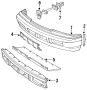 Image of Rail Extension. (Lower) image for your 1987 Dodge Daytona 2.2L M/T Base Hatchback 