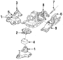 ENGINE / TRANSAXLE. ENGINE & TRANS MOUNTING.