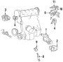 Bracket. Mount. (Front). Insulator. Support. 