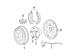 REAR SUSPENSION. BRAKE COMPONENTS.