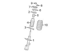 FRONT SUSPENSION. STRUTS & COMPONENTS.