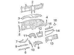 INSTRUMENT PANEL COMPONENTS.