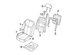 SEATS & TRACKS. FRONT SEAT COMPONENTS.