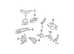 ENGINE / TRANSAXLE. ENGINE & TRANS MOUNTING.