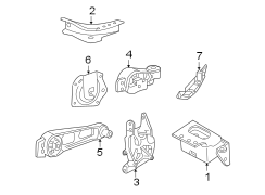 ENGINE / TRANSAXLE. ENGINE & TRANS MOUNTING.