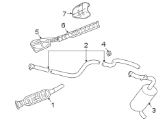 EXHAUST SYSTEM. EXHAUST COMPONENTS.