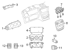 INSTRUMENT PANEL. CLUSTER & SWITCHES.