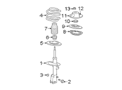 FRONT SUSPENSION. STRUTS & COMPONENTS.