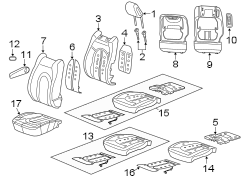 SEATS & TRACKS. FRONT SEAT COMPONENTS.