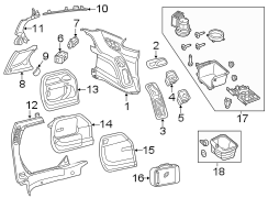 Interior Quarter Panel Trim Panel Insert