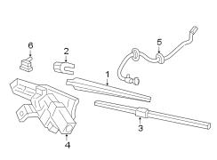 LIFT GATE. WIPER COMPONENTS.