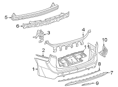 REAR BUMPER. BUMPER & COMPONENTS.