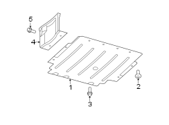 RADIATOR SUPPORT. SPLASH SHIELDS.