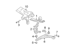 FRONT SUSPENSION. SUSPENSION COMPONENTS.