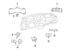 INSTRUMENT PANEL. CLUSTER & SWITCHES.