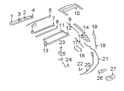 RETRACTABLE TOP. MOTOR & COMPONENTS.