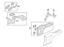 QUARTER PANEL. INNER STRUCTURE.