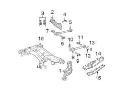 REAR SUSPENSION. SUSPENSION COMPONENTS.