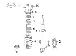 FRONT SUSPENSION. STRUTS & COMPONENTS.