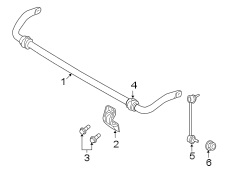 FRONT SUSPENSION. STABILIZER BAR & COMPONENTS.