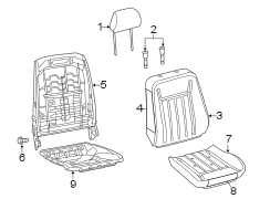 SEATS & TRACKS. FRONT SEAT COMPONENTS.