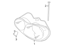 FRONT LAMPS. HEADLAMP COMPONENTS.