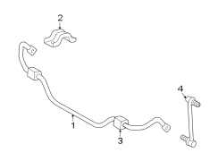 FRONT SUSPENSION. STABILIZER BAR & COMPONENTS.