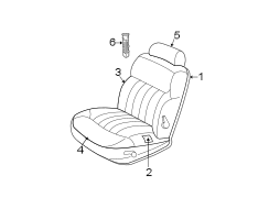 SEATS & TRACKS. FRONT SEAT COMPONENTS.