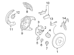 REAR SUSPENSION. BRAKE COMPONENTS.