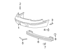 REAR BUMPER. BUMPER & COMPONENTS.