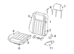 SEATS & TRACKS. FRONT SEAT COMPONENTS.