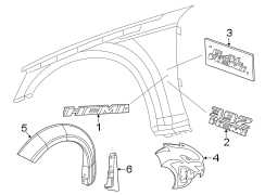 Fender. Exterior trim.