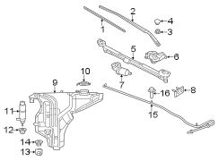 WINDSHIELD. WIPER & WASHER COMPONENTS.