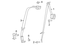 RESTRAINT SYSTEMS. REAR SEAT BELTS.