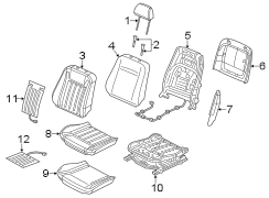 SEATS & TRACKS. FRONT SEAT COMPONENTS.