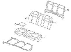 SEATS & TRACKS. REAR SEAT COMPONENTS.