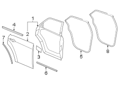 REAR DOOR. DOOR & COMPONENTS.