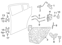 REAR DOOR. LOCK & HARDWARE.